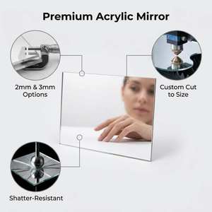 2mm 3mm Acrylic <b>Mirror</b> Sheet Custom Cut Size Shatterproof Wall <b>Mirror</b> <b>Panel</b> for Home Decoration - Product Image 3