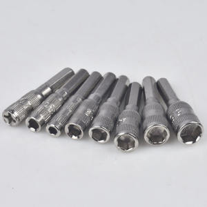 Juego de llaves de vaso de 8 piezas de 1/4 pulgadas con puntas magnéticas niqueladas para trabajos de reparación de precisión - Product Image 2