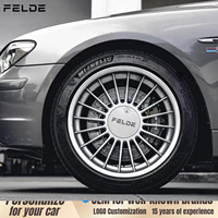 Jantes concaves monobloc forgées sur mesure 20 pouces argentées, neuves, polies, multi-branches pour Golf R Tesla Model 3 Performance