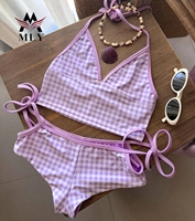 Op maat gemaakte badkledingfabrikanten Dames Micro String Thong Bikini Set Hoge Kwaliteit Print Tweedelige Zwemkleding & Strandkleding