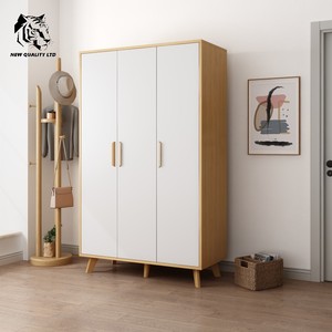 chinese factory best price custom logo <b>large</b> stock ready to ship <b>wardrobe</b> new design house furniture wooden+MDF 4 door <b>wardrobe</b> - Product Image 3