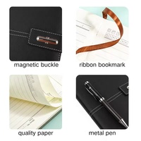Ensemble de luxe en acier inoxydable pour bureau : carnet personnalisé, stylo et bouteille isotherme avec emballage cadeau ODM OEM