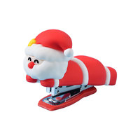 Soododo Santa Claus Kreative Mini Kunststoff Handbuch Hefter Cross Border Weihnachts geschenk Kleine Student liefert 50 Blatt Kapazität