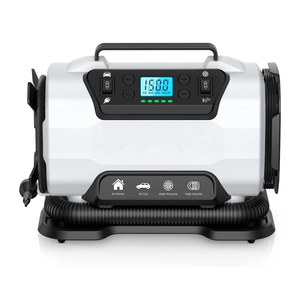 <span class=keywords><strong>Gonfleur</strong></span> de pneus numérique 8366 9000mAh 12V 25L/Min pour <span class=keywords><strong>voiture</strong></span>, moto, vélo avec 3 embouts - Product Image 1