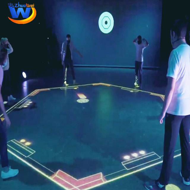 AR Interactive Indoor Floor Advertising LED Projection Projector with Sensor Technology Full HD App Control
