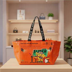 Bolsa de Compras Reutilizable de PP Tejido Laminado con Logotipo para Supermercado y Promoción de Marca - Product Image 1