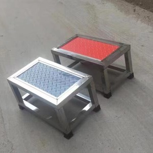 Hospital Steel <b>Step</b> <b>Stool</b> Double Layer 100kg Load Capacity Rectangular Footrest Medical And Home Use - Product Image 4