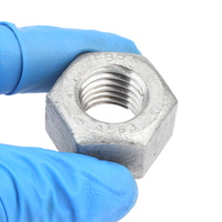 Гайки шестигранные ASME B18.2.2 усиленного типа, A563, класс A, горячеоцинкованные, 53 микрона, UNC, конструкционные