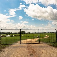 Puerta de Campo de Metal Galvanizado con Recubrimiento en Polvo, para Ganado Vacuno, Ovejas, Caballos, Animales, Corrales, Granjas, Cercas