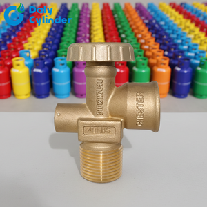 Válvula de Manivela Angular Eléctrica de Latón para Cilindro de Gas Propano LPG de 40 lb, OEM - Product Image 4