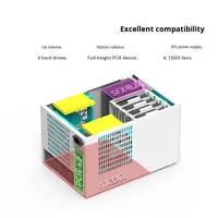 Boîtier NAS BenNiu B4 4 baies ATX pleine tour grande alimentation pleine hauteur PCIe noir pour service de stockage de fichiers serveur AIO