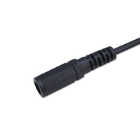 Connecteur de prise femelle 5,5 x 2,1 mm 12 V CC, prise jack 2P, câble noir pour bande LED
