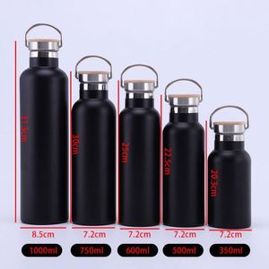 Custom logo Double Wall <b>Vacuum</b> Reusable Travel Metal Flask Hot Sale Insulated Hiking Sports Standard Mouth Water Bottle - Product Image 2