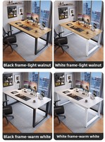 Bureau Minimaliste Moderne pour Ordinateur, Idéal pour le Télétravail, Bureau Simple pour l'Étude, Surface en Panneau Artificiel