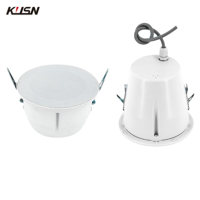 4 Inch 6 Watt 100V Ceiling Mounted Speakers in Ceiling Mini Ceiling Powered Speaker Pa System Home Waterproof