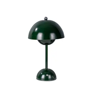 La migliore vendita moderna lampada da comodino a fungo ricaricabile USB ricarica lampada da tavolo per soggiorno
