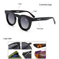 Lunettes de soleil polarisées œil de chat tendance pour femmes, monture PC, protection UV400, lunettes de luxe tendance, logo personnalisé, stock disponible