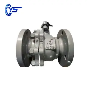 4 inch A216 wcb floating Q41F-16c casting flanged gas ball valve with gearbox/handle