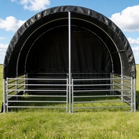 LT101009 Tente modulaire pour animaux avec cloisons amovibles pour le tri des chevaux, des moutons et du bétail – Abri pour la gestion précise du bétail