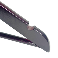 OWENTEK Perchas de Madera Naturales Antirrobo con Anillo de Seguridad de Acero Inoxidable, de un Solo Nivel, para Uso en Hoteles, Almacenamiento de Bolsas y Cocina