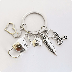 Offre Spéciale Seringue Stéthoscope Porte-clés Médecin Infirmière Médecin Médical Soins Infirmiers Accessoires Porte-clés Médecin Porte-clés - Product Image 4