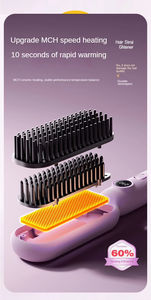 Cepillo Alisador y Rizador de Cabello Iónico Multifuncional Portátil, Peine Eléctrico de Calentamiento Rápido para Uso Doméstico - Product Image 4