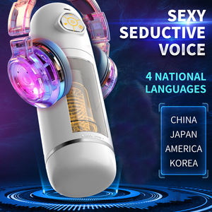 Copa de avión, Juguetes sexuales para hombres, rotación telescópica automática, linterna masculina, copa de masturbación con voz en 4 idiomas - Product Image 3