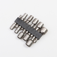 TOOLJOY Jeu de 14 embouts à douilles magnétiques métriques, embouts hexagonaux de 1/4 pouce, embouts en acier pour perceuse à percussion