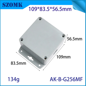 Boîte de jonction d'étanchéité gris clair 109*83.5*56.5mm, boîtier étanche IP65, montage mural, en polycarbonate, avec brides - Product Image 3