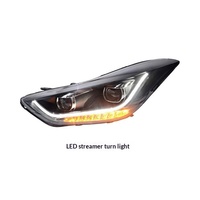 Pour Hyundai Elantra/Lantra 2012-2018, phares LED 45W 12V, feux de jour, clignotants dynamiques (4500 lumens)