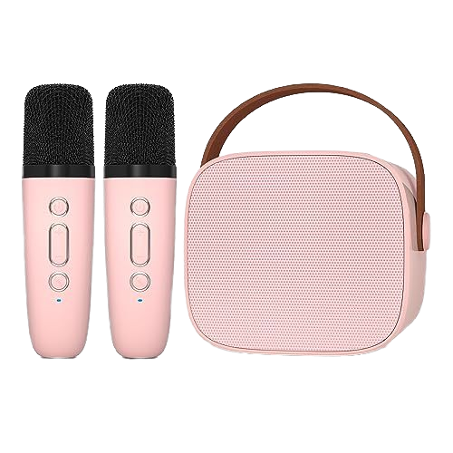 Smart Mini 5.3 Karaoke Machine Dual Mics RGB LED Lights Long Battery Life Wireless for V5.3 5-10W Output Computer Memory