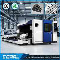 Machine de découpe laser à fibre CNC CORAL CRL-4015C 1500W-6000W pour tubes, tôles et plaques métalliques, haute précision