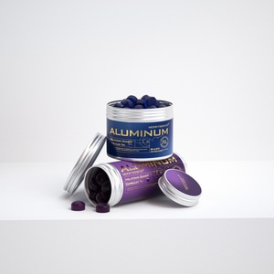 Personalized Aluminum Melatonin <b>Pill</b> Bottle Vitamin Supplement <b>Container</b> Sleep Aid Packaging Capsule Jar - Product Image 3