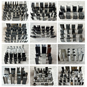 6063 personalizzata T5 T6 profili telaio finestra in alluminio <span class=keywords><strong>Ecuador</strong></span> rivestimento in polvere nero profili in alluminio porta finestra profili in alluminio - Product Image 4
