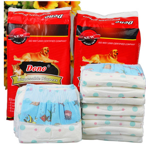 Couches jetables pour chien Dono Taille 6 – Protection anti-fuites – Culottes d'hygiène pour animaux de compagnie - Product Image 1