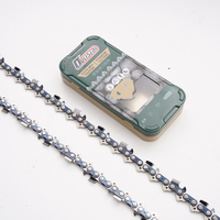 Chaîne de tronçonneuse industrielle OEM en métal, pièces de rechange, 3/8" 0.063" 91 maillons, denture pleine