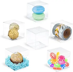 塑料礼品盒透明立方体盒宠物盒婚礼、派对、婴儿送礼会、新娘送礼会
