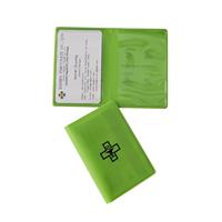 Porte-cartes d'assurance PVC étanche personnalisé, porte-documents de police d'assurance en plastique, porte-cartes d'identité en vinyle