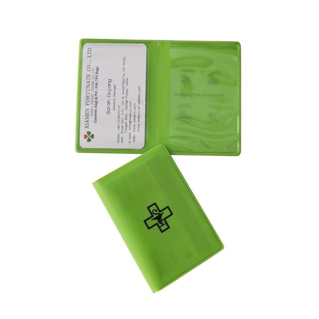Custom Waterproof PVC Insurance Card Holder, Plastic Insurance Policy Document Holder, Vinyl ID Card Holder