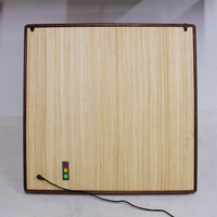Orologio da Parete in Legno con Display LED, Nuovo Design Classico, Versione Inglese e Italiana, Grande LED per Soggiorno e Ufficio