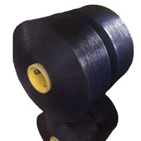 Hilo de Filamento PP Teñido en Fábrica, Negro, Anti-UV, 24F-144F, 450D-1260D, Económico y de Alto Rendimiento, 100% Polipropileno