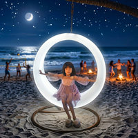 Décoration de jardin lumineuse à LED multicolore avec télécommande IP54 pour Halloween, Noël, le Nouvel An, les zones scéniques et les centres commerciaux
