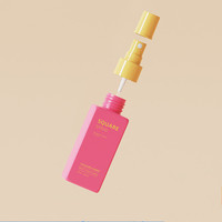Flacon pulvérisateur en plastique PET carré écologique 100 ml Emballage vide pour soins de la peau Tonique Lotion Sérigraphie