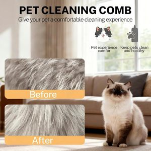 New Design 3 in 1 Self-Cleaning Electric <b>Pet</b> Steamy <b>Brush</b> Multi-Functional <b>Pet</b> Hair Remover with Handle for Grooming - Product Image 2