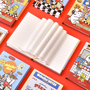 Cuaderno de Bolsillo McDonDon Serie Trabajo Parcial A7, Páginas de Alta Capacidad y Papel Grueso Offset, Mini Diario con Temática Divertida - Product Image 3