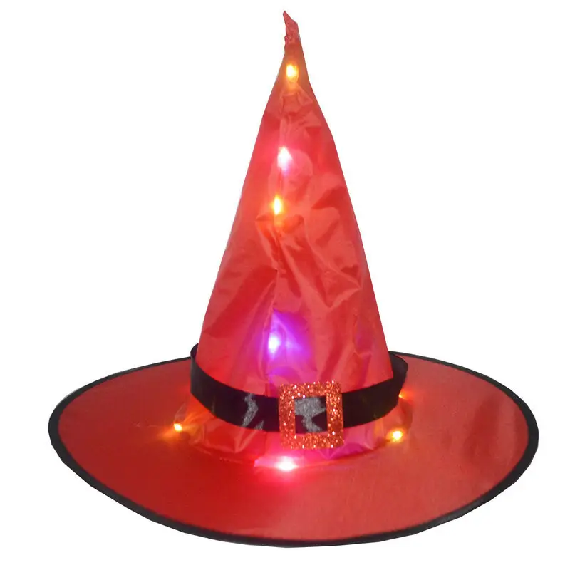 Halloween Decorations Lighted Witch Hats, Hanging Glowing Witch Hats