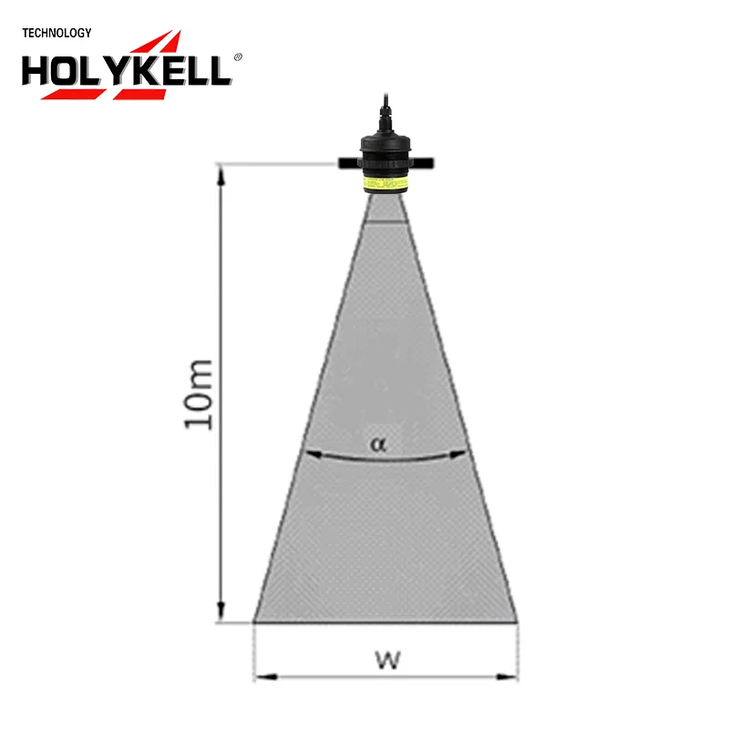 Holykell 0 10v 2m産業用超音波水タンクレベルセンサー