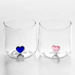 硼硅酸盐玻璃水杯可爱动物花卡通设计玻璃水杯