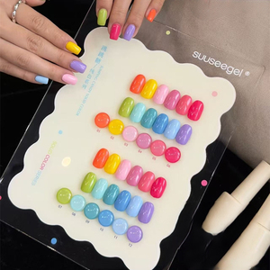 ชุดยาทาเล็บเจล UV สำหรับฤดูร้อน ติดทนนาน ลอกออกได้ด้วยการแช่ ใช้กับหลอดไฟ LED สีสวยหรู รับทำโลโก้ตามสั่ง ขายส่ง สำหรับทำเล็บเองที่บ้านหรือร้านทำเล็บ - Product Image 3