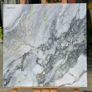 Carreaux de céramique polis blancs <span class=keywords><strong>Kalala</strong></span> 600x600 mm pour la décoration intérieure des sols et des murs de salle de bain - Product Image 3